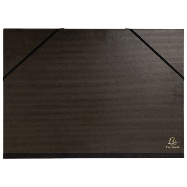 MAPA KARTONSKA LAKIRANA SA GUMICOM 32X45 CM(A3) EXACOMPTA 548000E CRNA