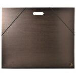 MAPA KARTONSKA LAKIRANA SA GUMICOM I INTEGRIRANOM RUČKOM 59X72 CM(B2) EXACOMPTA 548900E CRNA