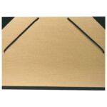 MAPA KARTONSKA SA GUMICOM I CRNIM RUBOVIMA 32X45 CM(A3) EXACOMPTA 544100E NATUR