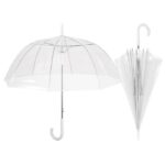 KIŠOBRAN AUTOMATIK S PLASTIČNOM RUČKOM POE NEW BASIC PERLETTI 12063 PROZIRAN