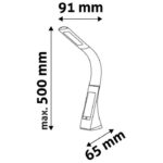 SVJETILJKA STOLNA LED BUSINESS UMJETNA KOŽA AVIDE SMEĐA - Image 3