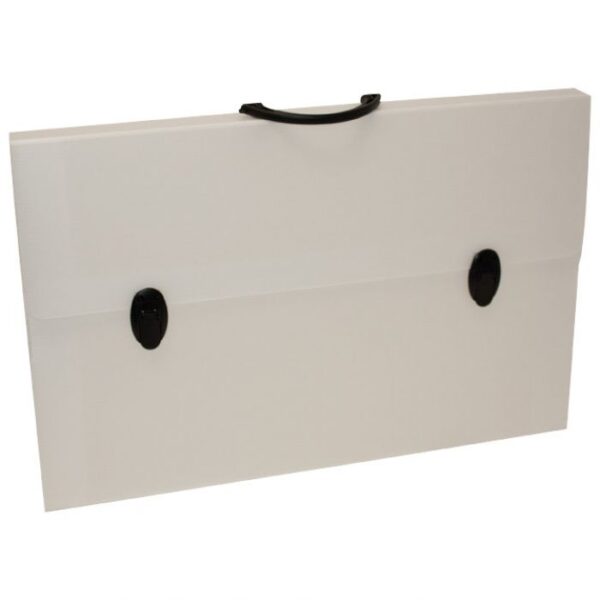 TORBA-KOFER PP-TVRDI  365X565X30 MM RI.PLAST 6338533201.1 PROZIRNO BIJELA/SORT RUČKA