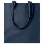 VREĆICE ZA KUPOVINU PAMUČNA 38X42 CM-DUGE RUČKE TAMNOPLAVA