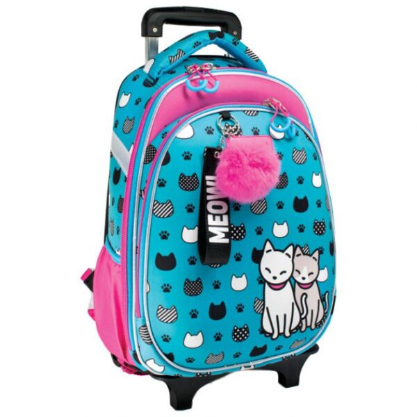 RUKSAK ŠKOLSKI S KOTAČIĆIMA XT MEOW 24.CONNECT