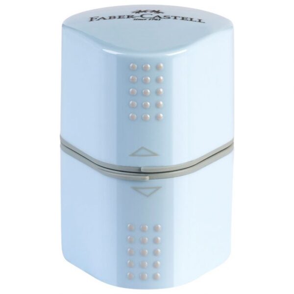 ŠILJILO PVC S PVC KUTIJOM 3RUPE GRIP 2001 TRIO FABER CASTELL 183874 SKY BLUE