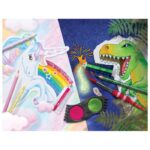 BOJE DRVENE  10 BOJA GRIP 2001  PLUS  3 BOJE DRVENE METALIC DINO FABER CASTELL 201545 BLISTER - Image 2