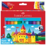 FLOMASTER ŠKOLSKI  12BOJA JUMBO KRATKI FABER CASTELL 154311 BLISTER
