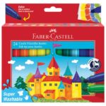 FLOMASTER ŠKOLSKI  24BOJE JUMBO KRATKI FABER CASTELL 154324 BLISTER