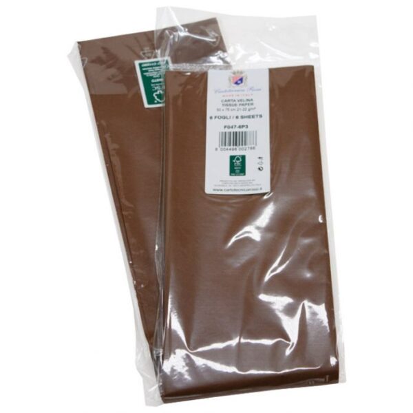 PAPIR UKRASNI TISSUE 50X76 CM PK6 CARTOTECNICA ROSSI F047 SMEĐI BLISTER