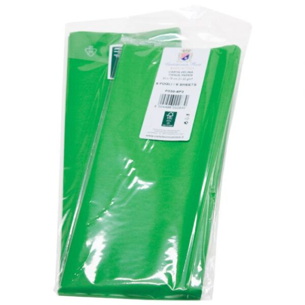 PAPIR UKRASNI TISSUE 50X76 CM PK6 CARTOTECNICA ROSSI F038 ZELENI BLISTER