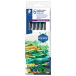 FLOMASTER 6BOJA OBOSTRANI AKVAREL &QUOT;ASIA&QUOT; DESIGN JOURNEY STAEDTLER 3001 C6-5 BLISTER