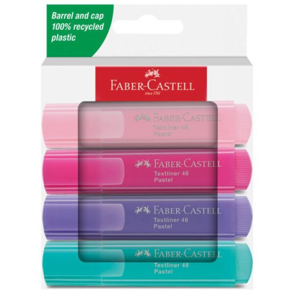 SIGNIR 1-5 MM 46 PASTEL  KARTONSKA KUTIJA FABER CASTELL 254654/4BOJE BLISTER