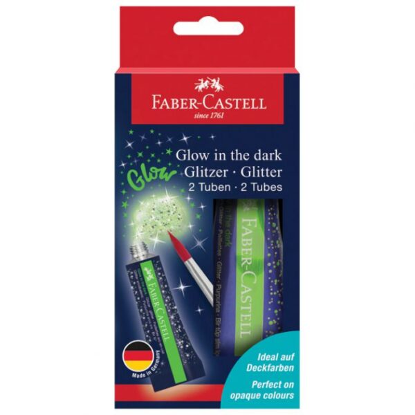 GLITTER U TUBI GLOW PK2 FABER CASTELL 125092 * DO ISTEKA ZALIHA