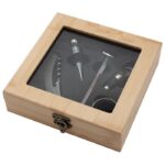 SET ZA VINO - 5 DIJELOVA U BAMBUS KUTIJI - Image 2