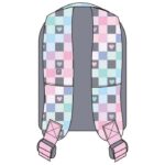 RUKSAK ŠKOLSKI-NOTEBOOK ANATOMSKI CHECKERED HEARTS HEAD 502024107 - Image 2