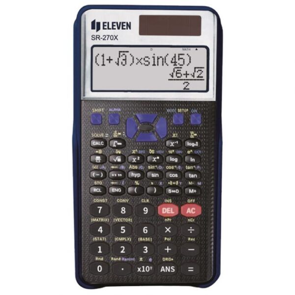 KALKULATOR TEHNIČKI 10 PLUS 2MJESTA 417 FUNKCIJA ELEVEN SR-270X CRNI