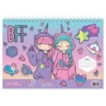 BLOK RISAĆI 40LIS. PLUS  ŠABLONA I NALJEPNICE GIRL MUST DIAKAKIS 000585957 * DO ISTEKA ZALIHA