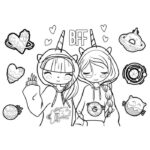 BLOK RISAĆI 40LIS. PLUS  ŠABLONA I NALJEPNICE GIRL MUST DIAKAKIS 000585957 * DO ISTEKA ZALIHA - Image 4