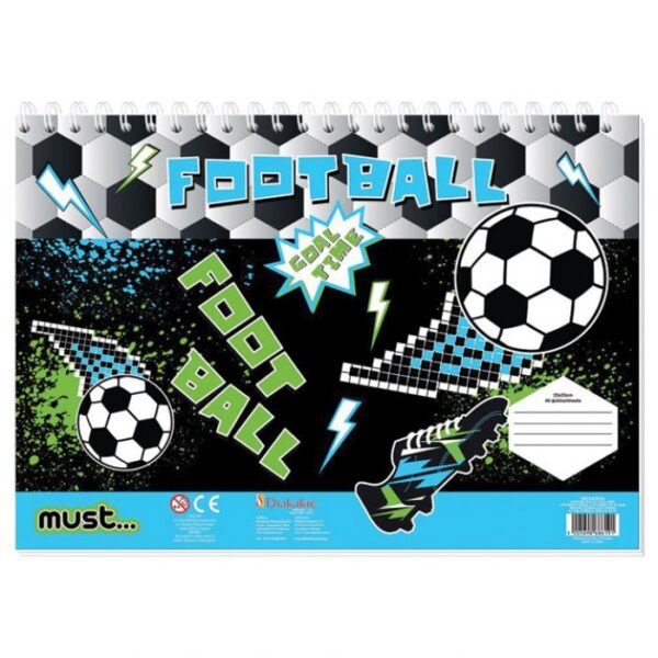 BLOK RISAĆI 40LIS. PLUS  ŠABLONA I NALJEPNICE BOY MUST DIAKAKIS 000585958 * DO ISTEKA ZALIHA