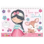 BLOK RISAĆI 40LIS. PLUS  ŠABLONA I NALJEPNICE GIRL MUST DIAKAKIS 000647034 * DO ISTEKA ZALIHA