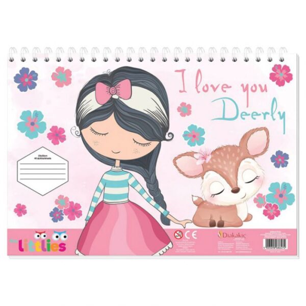 BLOK RISAĆI 40LIS. PLUS  ŠABLONA I NALJEPNICE GIRL MUST DIAKAKIS 000647034 * DO ISTEKA ZALIHA