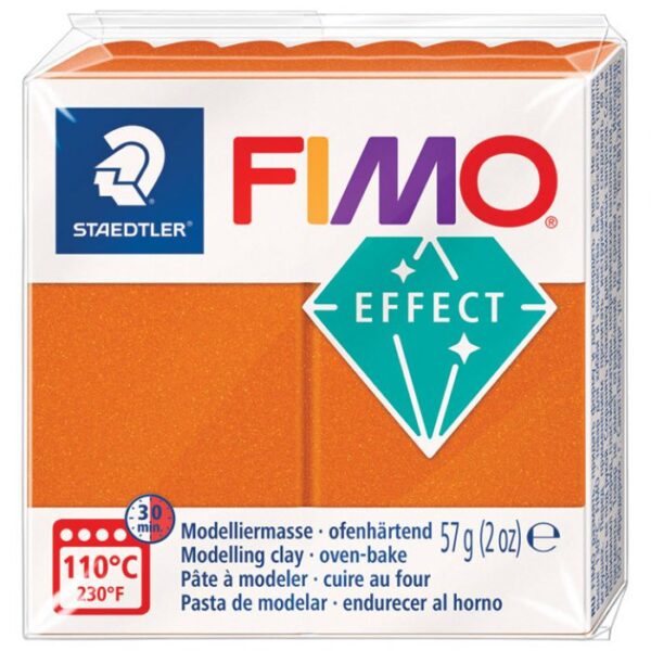 MASA ZA MODELIRANJE   57G FIMO EFFECT METALLIC STAEDTLER 8010-41 METALIK NARANČASTA