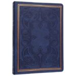 NOTES 20,5X14,5 CM CRTE 160L BEZ ZATVARANJA OLD BOOK MARKER TAMNOPLAVI 8684