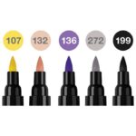 MARKER OBOSTRANI PITT ARTIST 5BOJA FASHION INDIA INK FABER CASTELL 162006 SORTIRANO - Image 3