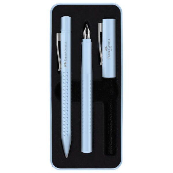 GARNITURA OLOVKA KEMIJSKA PLUS NALIVPERO GRIP 2010 HARMONY U MET.KUTIJI FABER CASTELL 201524 SKY BLUE