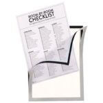 ETUI SAMOLJEPLJIV A4 S MAGNETNIM OTVARANJEM MAGNETO PRO TARIFOLD(DJOIS) 196970 SREBRNI - Image 2