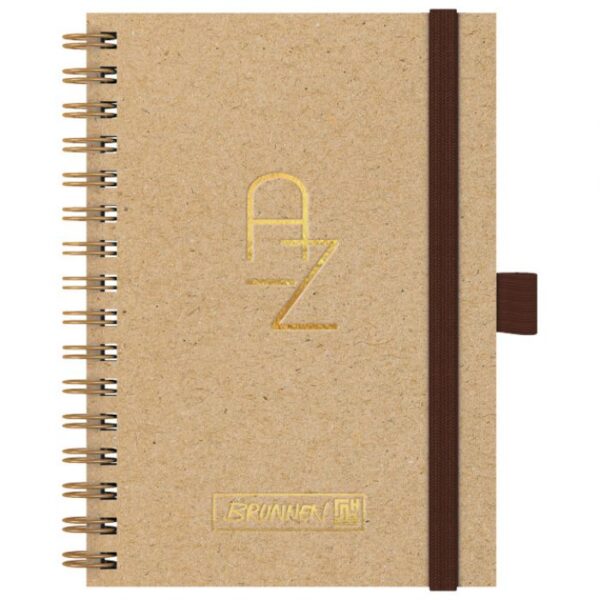 ADRESAR TELEFONSKI 100X145 MM A-Z SPIRALNI S GUMICOM BRUNNEN 10-6465072 BEŽ * DO ISTEKA ZALIHA