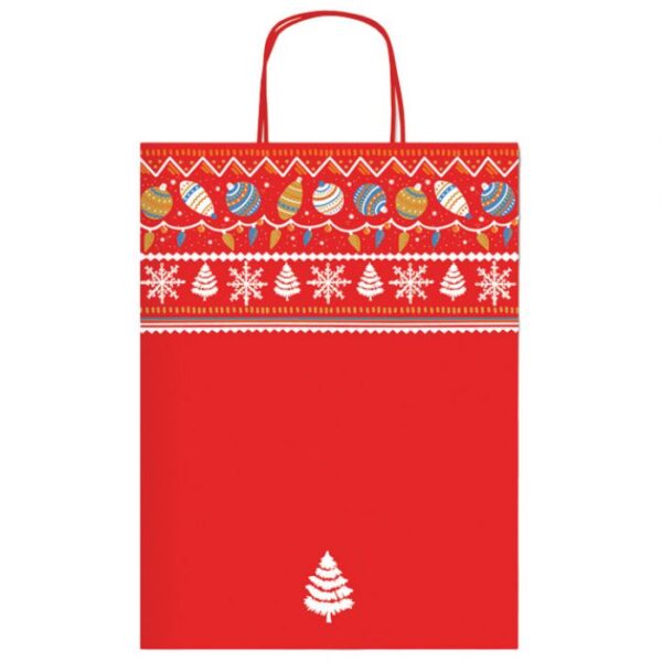 VREĆICE UKRASNE 26X34,5X12 CM NOVOGODIŠNJE REX-SAUL SADOCH SDX26-492G