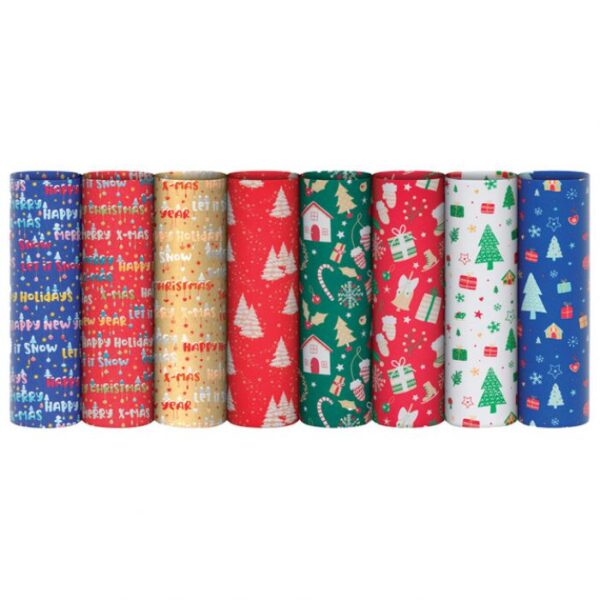 PAPIR UKRASNI ROLA 70X200 CM ECOCARTA FANTASIA NOVOGODIŠNJI REX-SAUL SADOCH EC3J102N