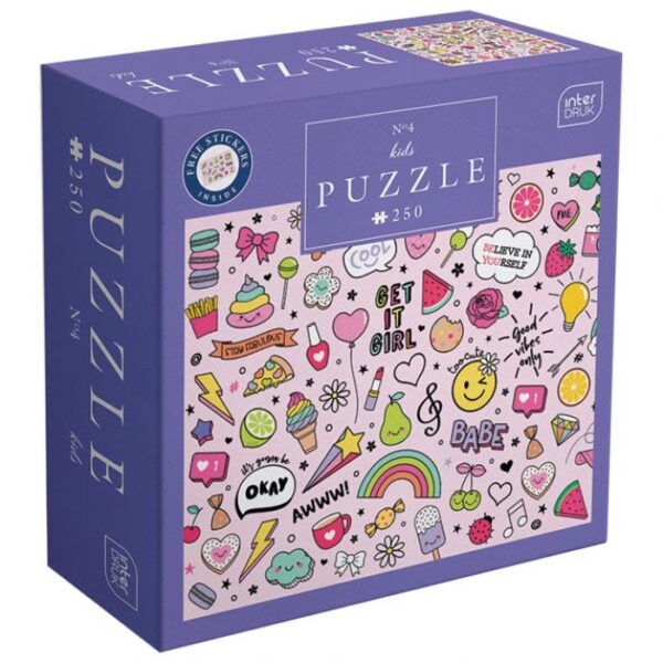PUZZLE 250 KOM KIDS 4 ICONS INTERDRUK
