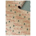 PAPIR UKRASNI ROLA 70X150 CM OBOSTRANI NOVOGODIŠNJI  STEWO 5264 80