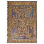 PLANER DNEVNI 2025-12,5X18 CM-MIDI S GUMICOM BLUE LUXE PAPERBLANKS DED5765 * DO ISTEKA ZALIHA
