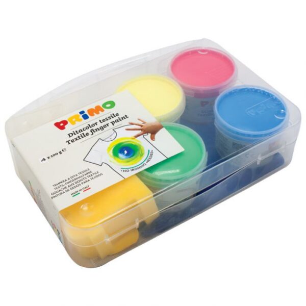 BOJA TEMPERA ZA RUKE 100G U ČAŠI 4BOJE ZA TEKSTIL PLUS PRIBOR PRIMO 228TXD100 * DO ISTEKA ZALIHA