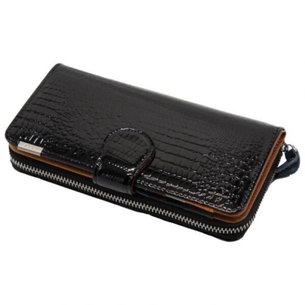 NOVČANIK KOŽNI ŽENSKI LAKIRANI ANGEL 1517 CRNI