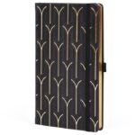 NOTES 13X21 CM CRTE 96L S GUMICOM CASTELLI GOLD ARCH CRNO/ZLATNI