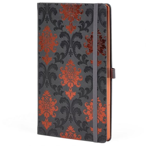 NOTES 13X21 CM CRTE 96L S GUMICOM CASTELLI COPPER BAROQUE ANRACIT/BAKRENI