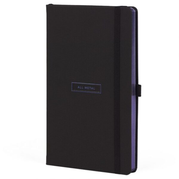 NOTES 13X21 CM CRTE 96L S GUMICOM CASTELLI ALL METAL BLUE CRNO/PLAVI