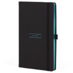 NOTES 13X21 CM CRTE 96L S GUMICOM CASTELLI ALL METAL TIFFANY CRNO/TIRKIZNI