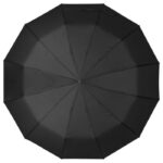 KIŠOBRAN RUČNI SKLOPIVI AUTOMATIK S GUMENOM DRŠKOM OMAHA CRNI - Image 4