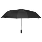 KIŠOBRAN RUČNI SKLOPIVI AUTOMATIK S GUMENOM DRŠKOM OMAHA CRNI - Image 5
