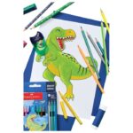 BOJE DRVENE  10 BOJA  PLUS  3 BOJE DRVENE DINO FABER CASTELL 111213 BLISTER - Image 2