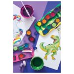 BOJA VODENA FI 24 MM 12 BOJA  PLUS  BIJELA TEMPERA CONNECTOR UNICORN FABER CASTELL 125035 - Image 4