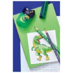 ŠILJILO PVC S PVC KUTIJOM 2RUPE DINO FABER CASTELL 183552 - Image 2