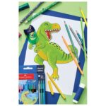 ŠILJILO PVC S PVC KUTIJOM 2RUPE DINO FABER CASTELL 183552 - Image 3