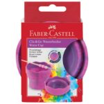 ČAŠA ZA TEMPERE CLIC&AMP;GO FABER CASTELL 181527 ROZA BLISTER