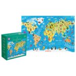 PUZZLE 250 KOM KIDS 5 WORLD MAP INTERDRUK - Image 2